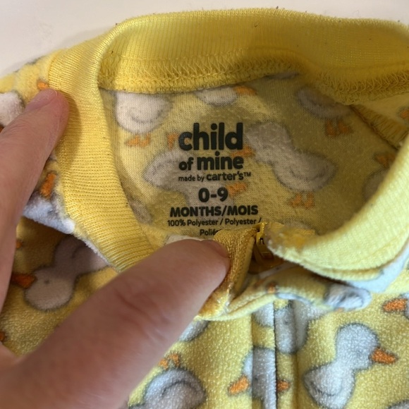 Carters - 0/9 month fleece sleep sack, ducks/birds - Picture 3 of 3